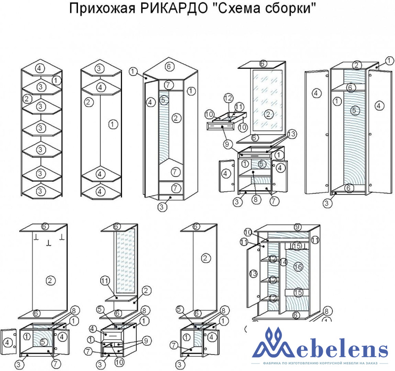 Прихожая Рикардо 1 маленькая